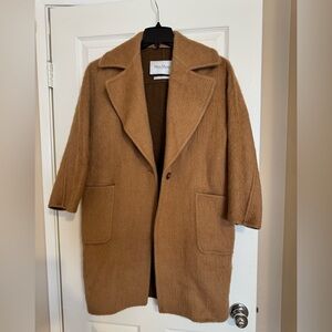 Brown wool coat Max Mara made in Italy